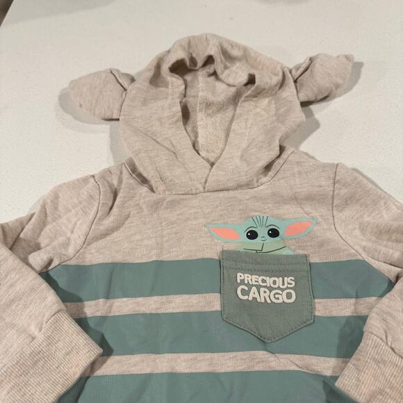 Star Wars Baby Yoda 18M Baby Boy Pullover with Hood - Picture 5 of 5